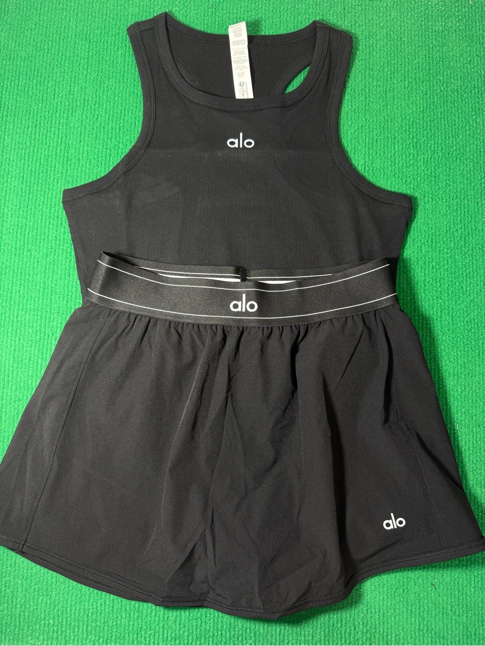 ALO Yoga Black Athletic Jumpsuit Romper
